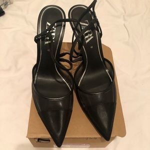 Zara strappy pumps
